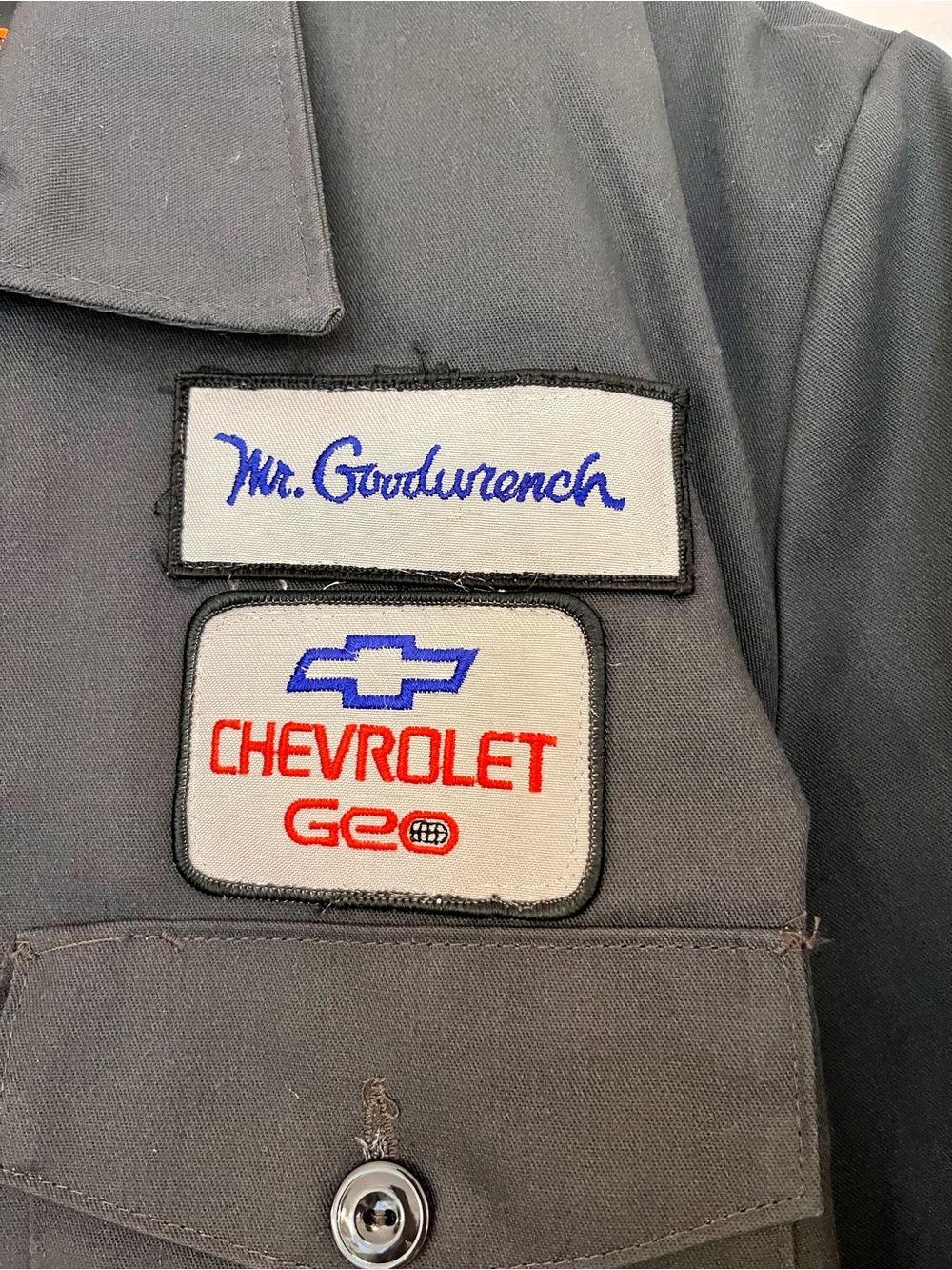 Vintage 1990s Red Kap Work Jacket – Men’s Large Long (L-LN) – Mr. Goodwrench - Picture 4 of 6